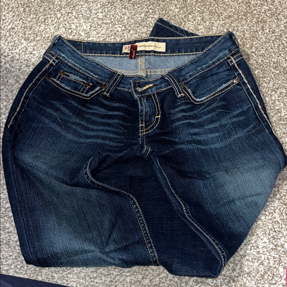 BKE Women's Dark Indigo Skinny Jeans